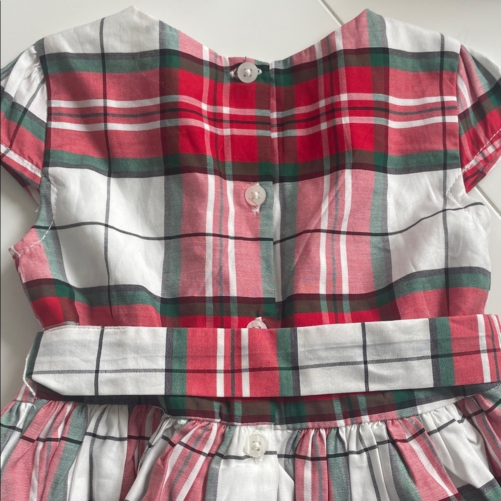 Carter's Red, Green, and White Plaid Dress - Picture 3 of 3